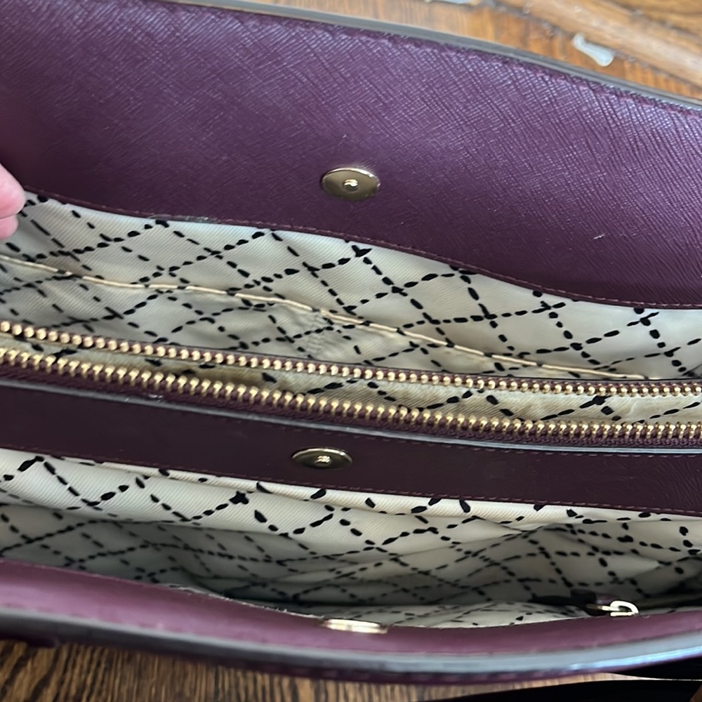 Kate Spade Deep Wine Coloured Purse Tote Bag - Picture 4 of 9
